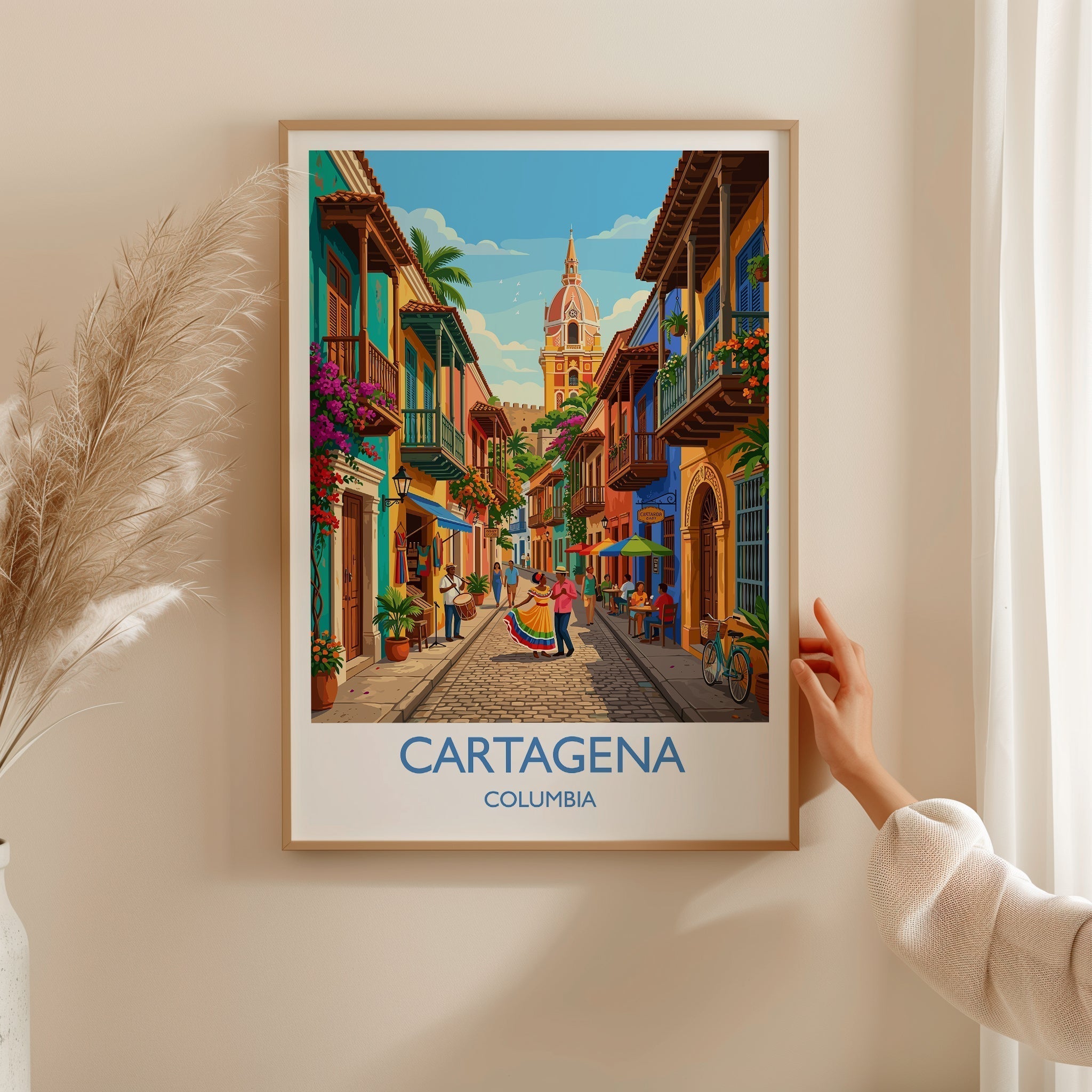 Cartagena, Colombia Travel Poster: Bring the Colour of the Caribbean's Walled City Home