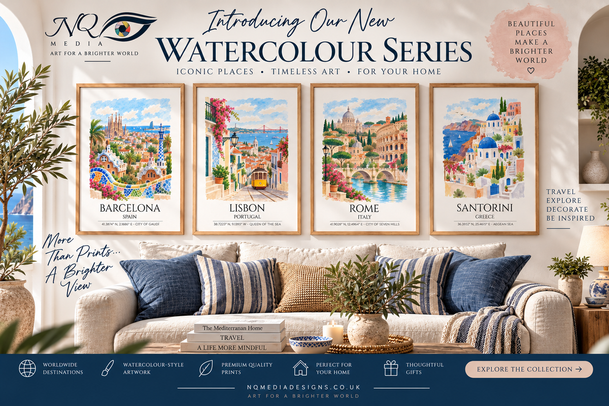 Introducing the Watercolour Series: Capturing Mediterranean Magic in Soft, Vibrant Hues