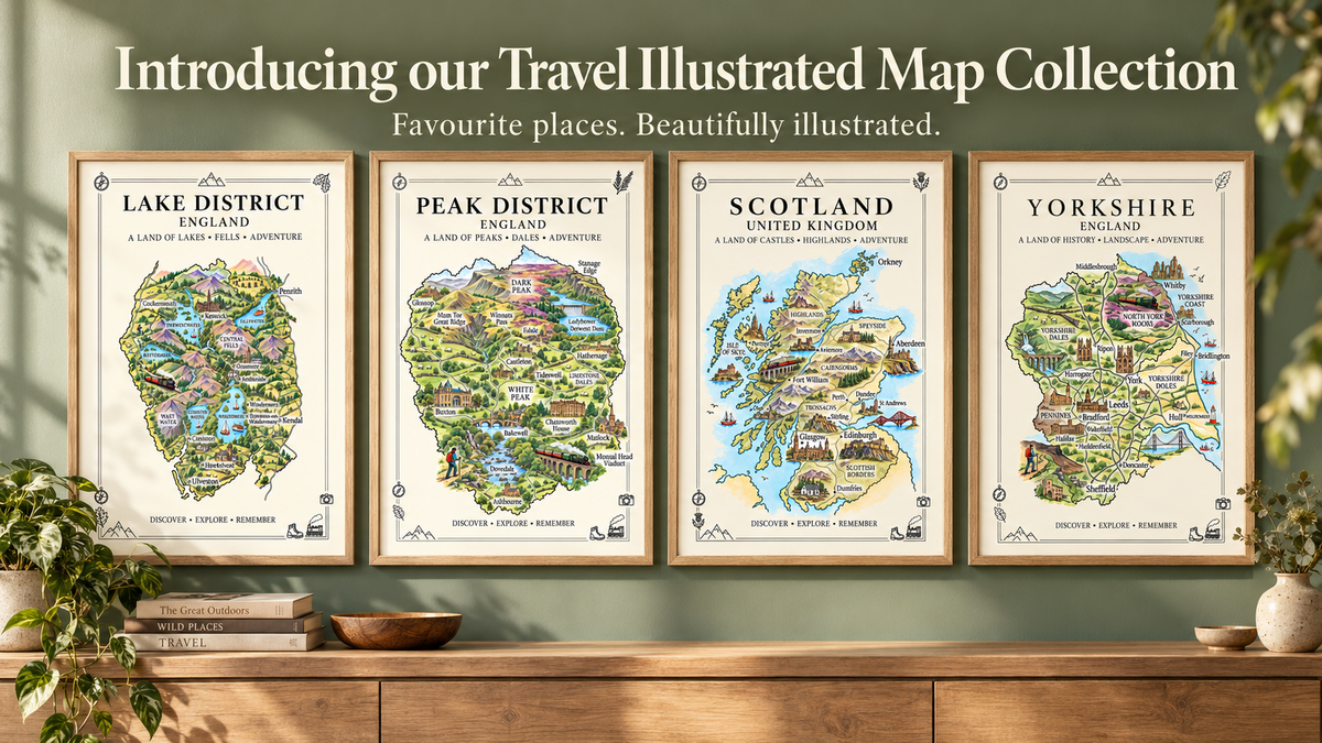 Illustrated Map Prints: Bring Your Favourite Places Home 🗺️