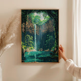 Cenotes of Yucatan Travel Poster, Mexico Travel Print Collection, Travel Wall Art, Cenotes Art Print Gift, Yucatan Art NQ Media Designs