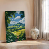 Malvern Hills Travel Print Wall Art, Malvern Hills Travel Poster, English Countryside Art Gift, Wall Art Print NQ Media Designs