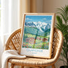 Chamonix Travel Print Wall ArtTravel Poster of Chamonix, French Alps Summer Art Lovers Gift, Wall Art Print