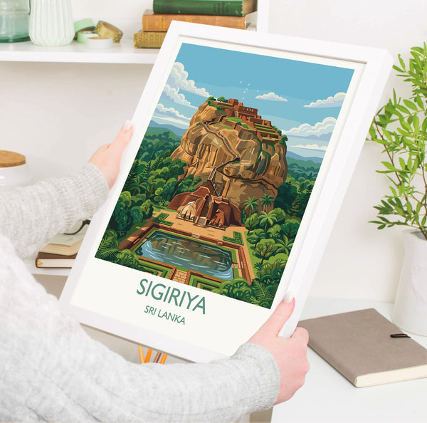 Sigiriya Travel Print Wall ArtTravel Poster of Sigiriya, Sri Lanka Art Lovers Gift, Wall Art Print
