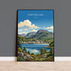 Fort William Scotland Poster, Ben Nevis Wall Art, Scottish Highlands Print, Loch Linnhe Poster, Fort William Gift