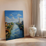 Bangkok Print Wall Art, Bangkok Travel Poster, Thailand Wall Art, Bangkok Art Lovers Gift, Thailand Gift