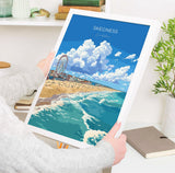 Skegness Travel Print Wall Art, Travel Poster of Skegness, England, Lincolnshire Seaside Art Lovers Gift, Travel Art Gift NQ Media Designs