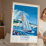 Cowes Travel Print Wall Art, Travel Poster of Cowes, Cowes Gift, Cowes Art, Sailing Art, Isle of Wight Gift, NQ Media Designs