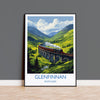 Glenfinnan Viaduct Travel Print Wall Art, Scottish Highlands Art, Railway Bridge Poster, Scotland Landscape, Steam Train Decor Artwork