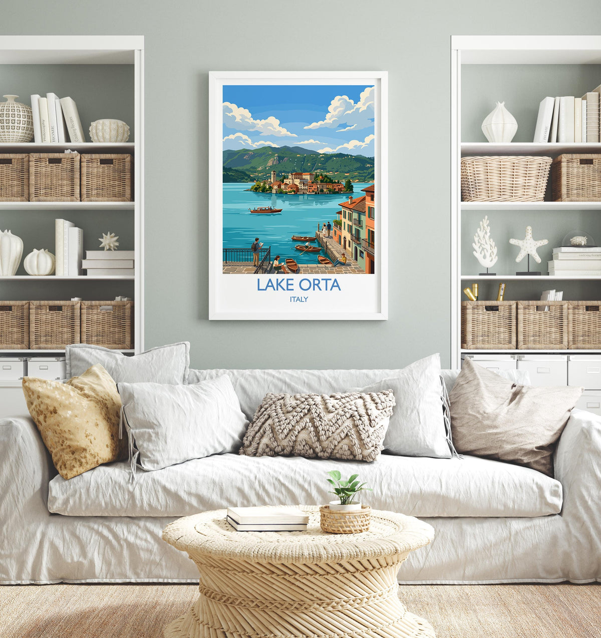 Lake Orta Travel Print | Orta San Giulio, Italy Wall Art