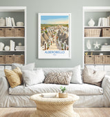 Alberobello Italy Print, Trulli Houses Wall Art with Border, Puglia Village Poster, Italian Travel Print, Alberobello Gift Print