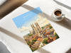 Beverley Minster Travel Poster, Beverley Yorkshire Wall Art, Historic Market Town Print, Gothic Cathedral Illustration, Beverley Gift