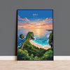 Bali Travel Print, Travel Poster of Bali, Kelingking Beach, Indonesia, Bali Travel Wall Art Gift