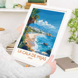 La Cala de Mijas Travel Print, Travel Poster of La Cala de Mijas, Spain, Malaga Art, Malaga Gift, Wall Art Print NQ Media Designs