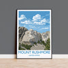 Mount Rushmore Print, South Dakota Art Gift, National Memorial Wall Art, Travel Poster NQ Media Designs