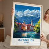 Innsbruck Poster, Travel Print of Innsbruck, Austria, Innsbruck Art Gift, Travel Europe Gift NQ Media Designs