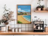 Scarborough Travel Print, Travel Poster of Scarborough, North Yorkshire Gift, England, Scarborough Gift, Wall Art Print NQ Media Designs