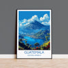 Guatemala Travel Print, Travel Poster of Guatemala, Central America Poster, Guatemala Wall Art Lovers Gift NQ Media Designs