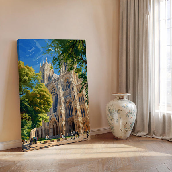 York Travel Print Wall Art, City of York Travel Poster, English Cities Art Gift, Wall Art Print