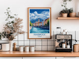 Innsbruck Poster, Travel Print of Innsbruck, Austria, Innsbruck Art Gift, Travel Europe Gift NQ Media Designs