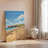 Saltburn by the Sea Travel Poster, Travel Print of Saltburn by the Sea, Yorkshire Gift, England, North Yorkshire Art, Saltburn Wall Art Gift NQ Media Designs