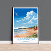 Hunstanton Beach Travel Print, Travel Poster of Hunstanton Beach, Norfolk, England, Norfolk Art, Norfolk Gift, Wall Art Print