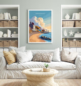 Sandymount Print, Travel Poster of Sandymount, Dublin Art, Ireland Coast, Travel Wall Art Gift NQ Media Designs