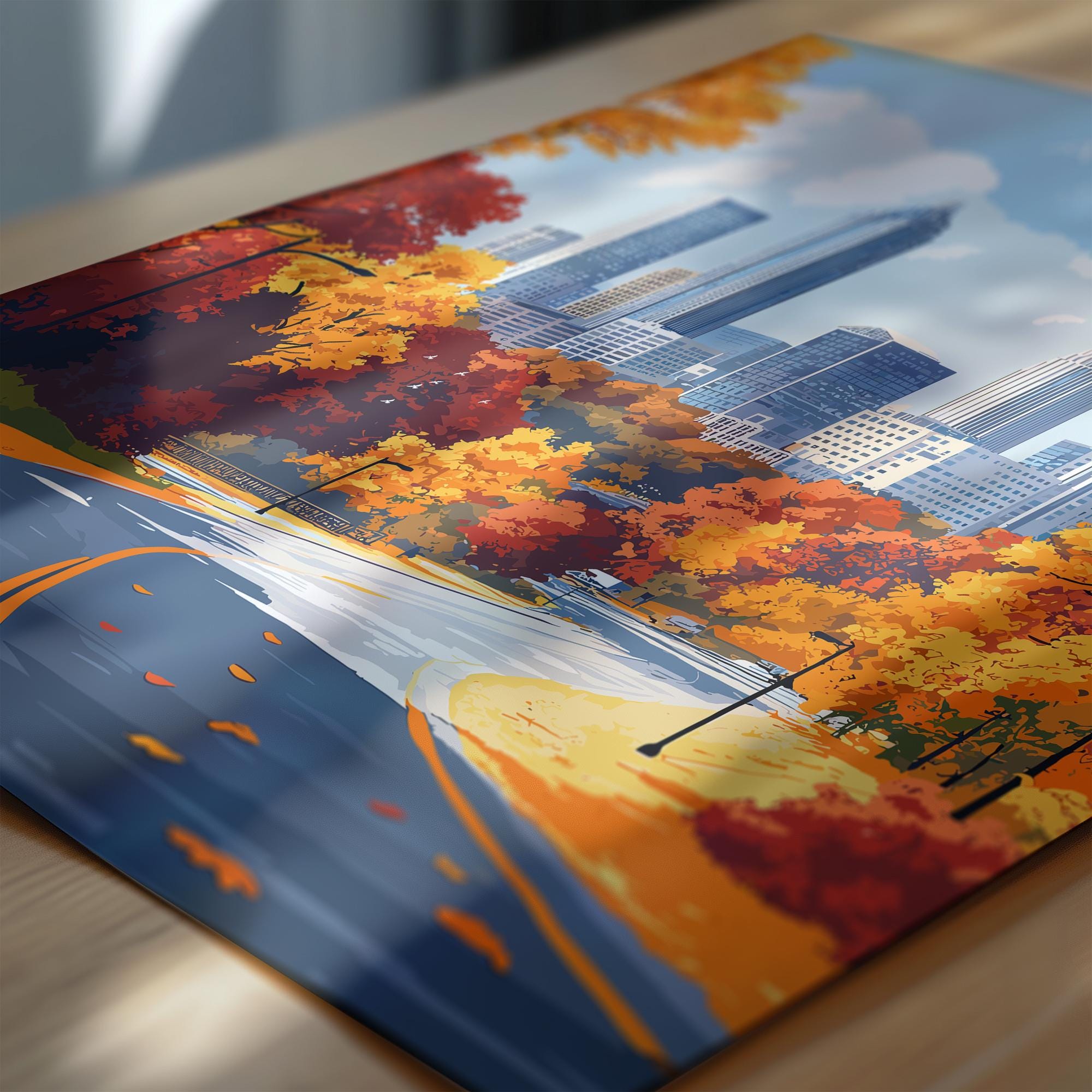 Atlanta Travel Poster, Travel Print of Atlanta, Georgia, Atlanta Art Lovers Gift, USA Gift, Wall Art Print NQ Media Designs