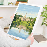 Nottingham University Travel Print, University of Nottingham Wall Art, Historic UK University Illustration, Nottingham Poster Gift