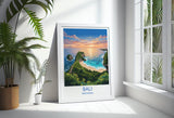 Bali Travel Print, Travel Poster of Bali, Kelingking Beach, Indonesia, Bali Travel Wall Art Gift NQ Media Designs