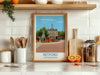 Retford Travel Poster Wall Art, Travel Print of Retford, Nottinghamshire, England, English Market Town Gift, Nottingham Art