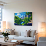 Central Park New York Landscape Travel Print Wall Art, Travel Poster of Central Park, New York Art Lovers Gift, New York, USA Travel Art NQ Media Designs