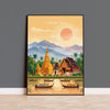 Chiang Mai Travel Poster, Travel Print of Chiang Mai, Thailand, Chiang Mai Art Lovers Gift, Wall Art Print NQ Media Designs