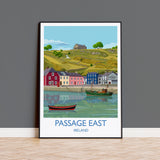 Passage East Poster, Travel Print of Passage East, County Waterford, Ireland Coast, Travel Wall Art Gift NQ Media Designs