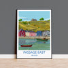 Passage East Poster, Travel Print of Passage East, County Waterford, Ireland Coast, Travel Wall Art Gift