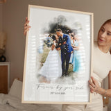Personalised Watercolour style Wedding Portrait - Wedding Gift - Anniversary Gift -Mr Mrs - Happy couple - Digital Art - Venue Watercolor NQ Media Designs