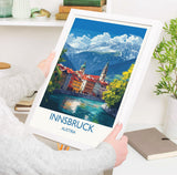 Innsbruck Poster, Travel Print of Innsbruck, Austria, Innsbruck Art Gift, Travel Europe Gift NQ Media Designs