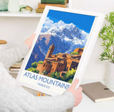 Atlas Mountains Travel Print Wall Art, Poster of Atlas Mountains Art Lovers Gift, Morocco Desert Wall Art NQ Media Designs