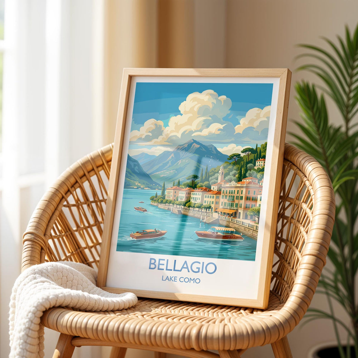 Bellagio Lake Como Travel Print | Pearl of the Lake, Italy Wall Art