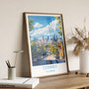 Denver Travel Poster Wall Art, Travel Print of Denver, Colorado, USA, Denver Art Lovers Gift