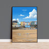 Tenby Travel Print Wall Art, Tenby Travel Poster, Wales, Pembrokeshire Coast, Welsh Art Gift, Wall Art Print NQ Media Designs