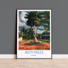 Boti Falls Print, Travel Poster of Boti Falls, Three headed Palm Tree, Ghana, Africa Art Lovers Travel Gift