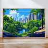 Central Park New York Landscape Travel Print Wall Art, Travel Poster of Central Park, New York Art Lovers Gift, New York, USA Travel Art NQ Media Designs