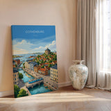 Gothenburg Sweden Travel Print, Skansen Kronan Wall Art, Gothenburg Tram Poster, Historic City & Harbour, Swedish Travel Poster