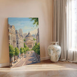 Bucharest Travel Print, Romanian Athenaeum Wall Art, Bucharest City Poster, Historic Architecture Illustration, Europe Decor, Romania Gift