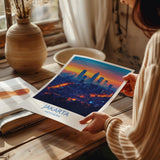 Jakarta Travel Print, Travel Poster of Jakarta, Indonesia, Jakarta Art Lovers Gift, Wall Art Decor Print Gift NQ Media Designs