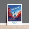 Berlin Travel Print Wall Art, Travel Poster of Berlin, Berlin Art Lovers Gift, Germany Art Gift