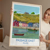 Passage East Poster, Travel Print of Passage East, County Waterford, Ireland Coast, Travel Wall Art Gift