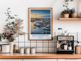 Port of Southampton Travel Poster, Southampton Docks Wall Art, Cruise Ship Harbour Print, Historic Port Illustration, UK Coastal Decor