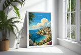 Ulcinj Montenegro Poster, Old Town Wall Art, Adriatic Coast Print, Balkans Travel Poster, Ulcinj Gift