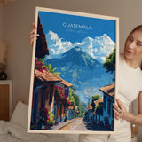 Guatemala Travel Poster, Travel Print of Guatemala, Central America Poster, Guatemala Wall Art Lovers Gift NQ Media Designs
